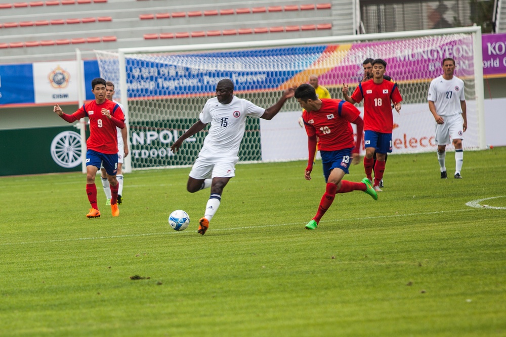 2015 6th CISM World Games United States Men's Soccer vs. South Korea Men's Soccer