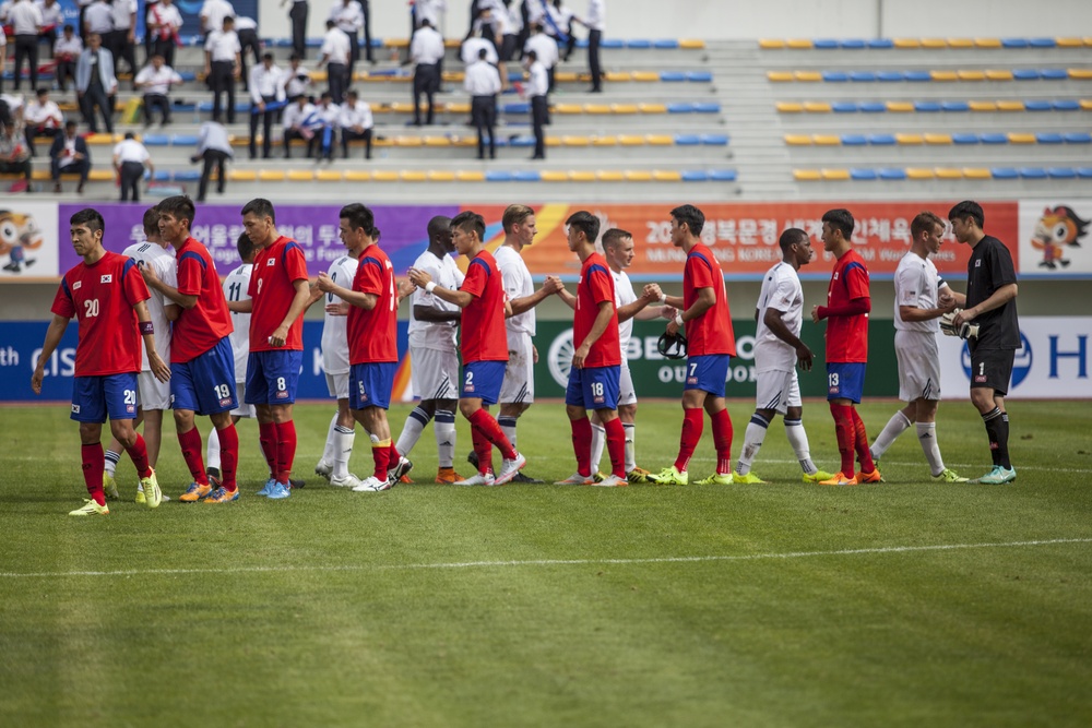 2015 6th CISM World Games United States Men's Soccer vs. South Korea Men's Soccer