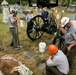 Cannon and carriage reinstalled at the gravesite of Maj. Gen. Wallace Fitz Randolph in Arlington National Cemetery