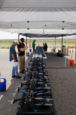 Drones prepped for flight [Image 1 of 4]