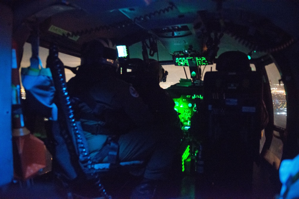 Coast Guard conducts night operations training