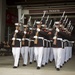 U.S. Marine Corps Silent Drill Platoon performs at the Washington Redskins’ Military Appreciation Day