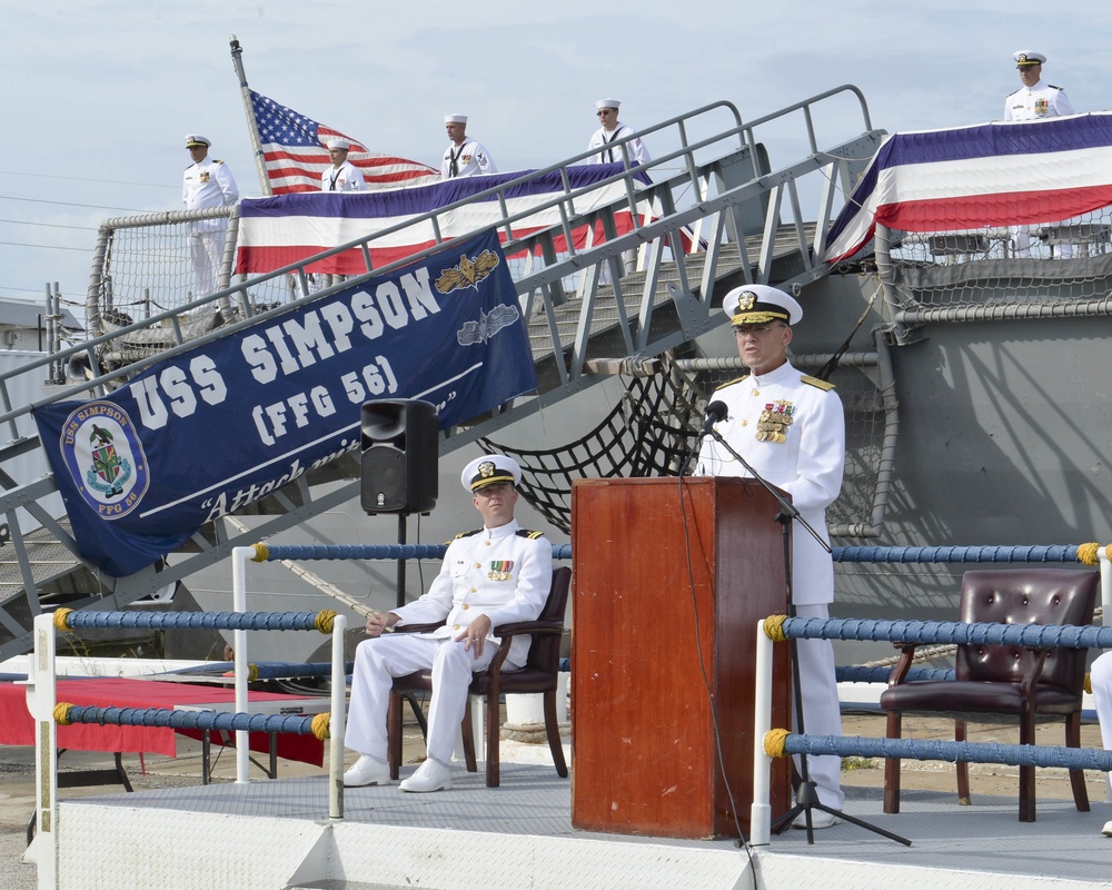 USS Simpson decommissioning
