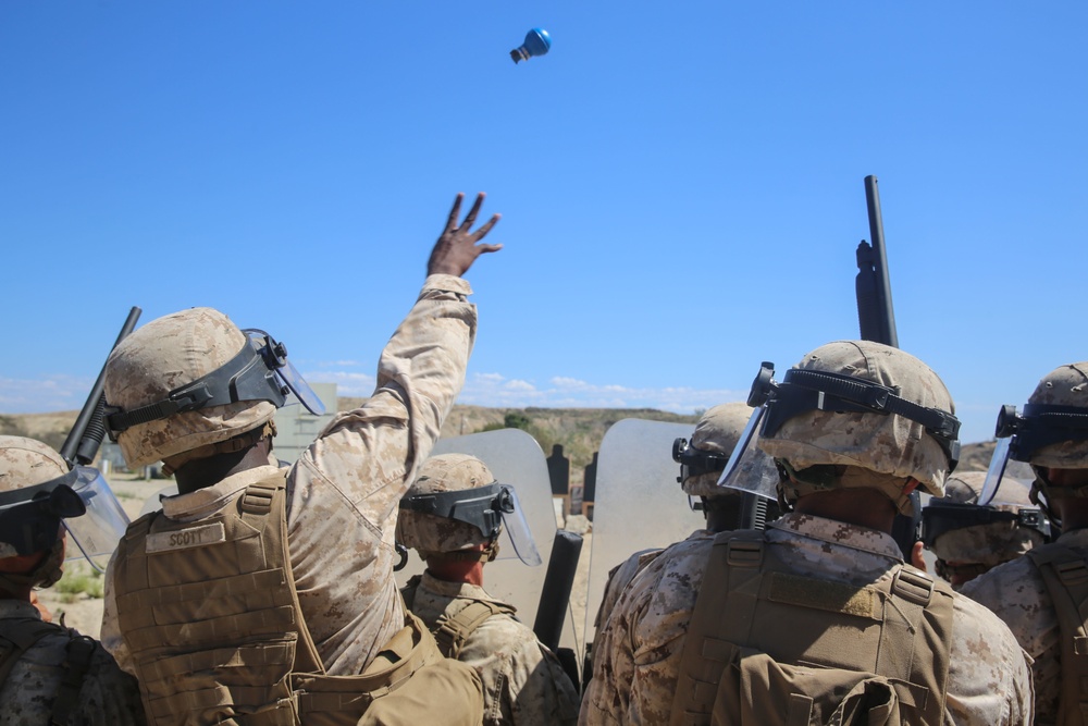 1st LEB Marines keep the peace with 1/5, 2/11