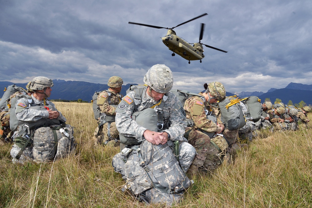 Airborne Operation at Juliet Drop Zone in Pordenone, Italy, Sept 2015