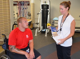 Physical therapists assist amputees with getting their lives back