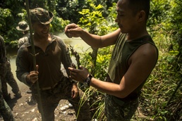 Philippine, US Recon Marines learn to survive in the jungle during PHIBLEX 2015