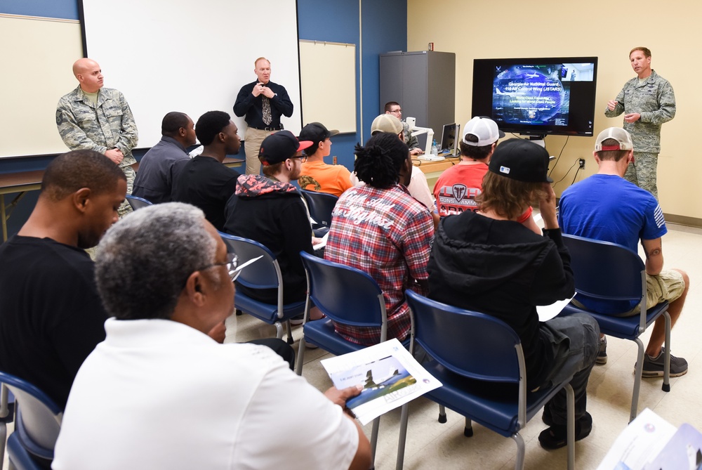 JSTARS recruits at Central Georgia Technical College: Shares JSTARS mission and opportunities with students