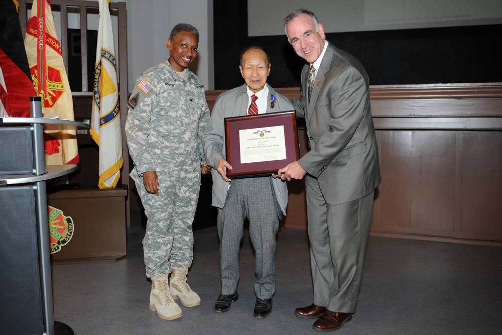 Wiesbaden Garrison recognizes employee with 70 years of combined service