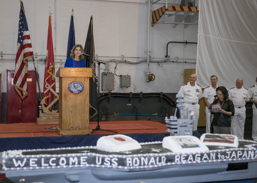 USS Ronald Reagan arrives at Fleet Activities Yokosuka