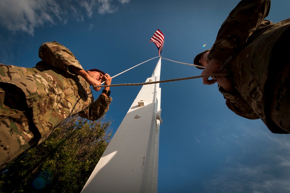 26th Special Tactics Squadron Airmen honor the memory of Senior Airman Forester