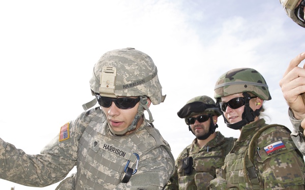 Reassurance partners, Indiana and Slovakia exchange forces