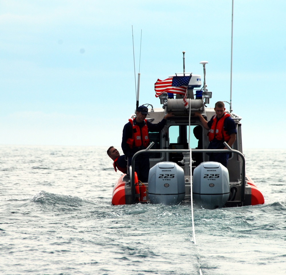 U.S. Coast Guard 2-boat training in Lake Huron