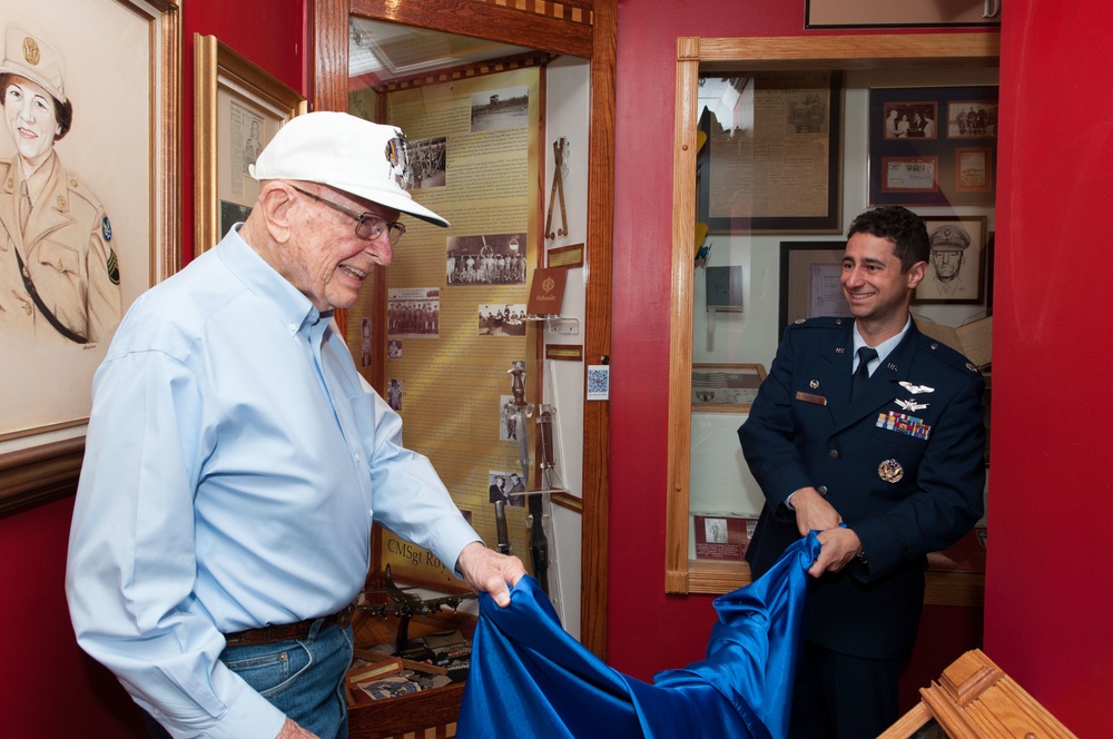 Dedication - Display for CMSgt Roy C. McGinnis (WWII - P.O.W.)