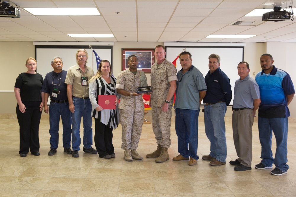 Marine Corps Logistics Base Barstow receives Warrior Preservation Award