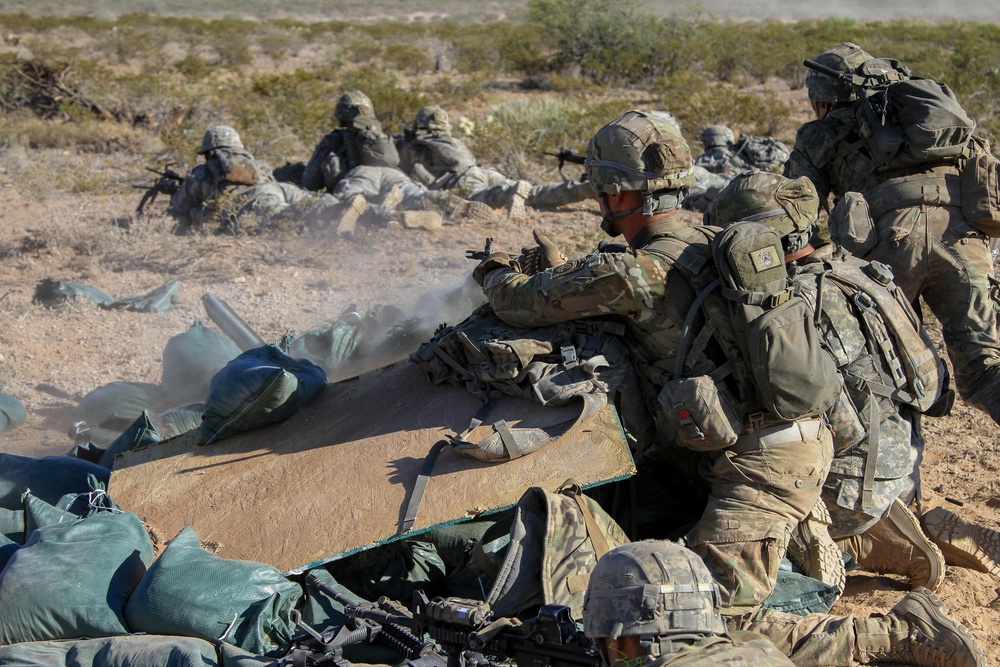 White Falcons integrate armor support for combined arms live fire exercise in New Mexico