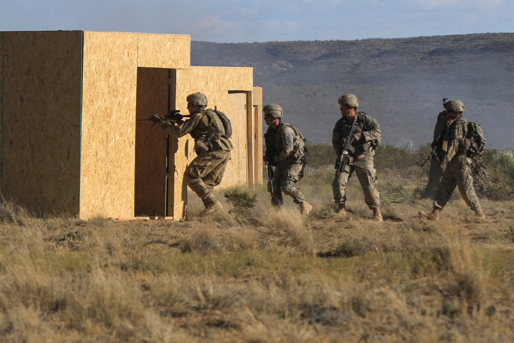 White Falcons integrate armor support for combined arms live fire exercise in New Mexico