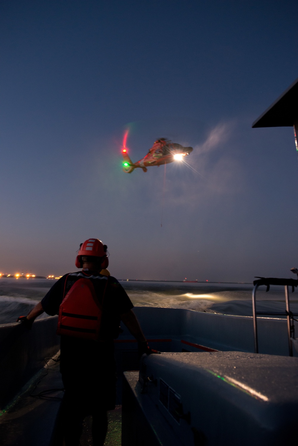Night operations with contract boat
