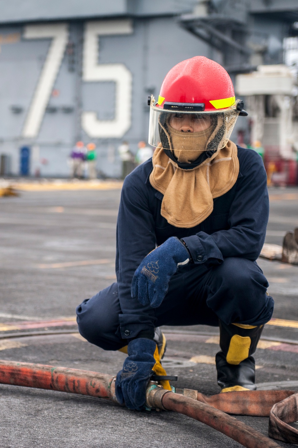 USS Harry S. Truman Sailors conduct general quarters drill