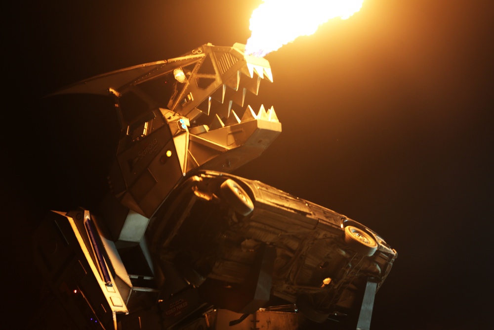 Robosaurus dines in for the Miramar Air Show