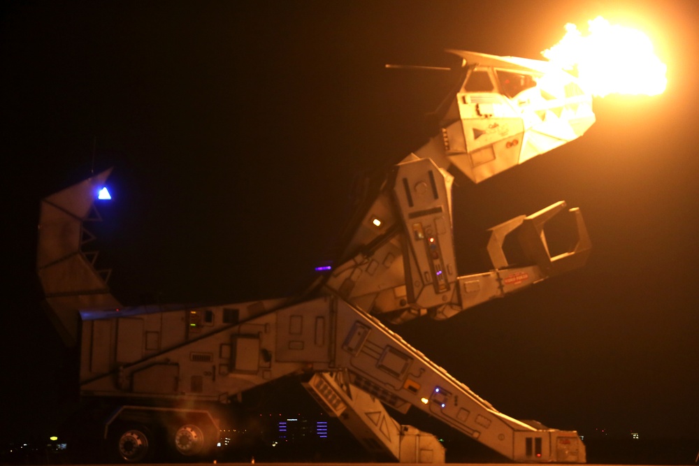 Robosaurus dines in for the Miramar Air Show
