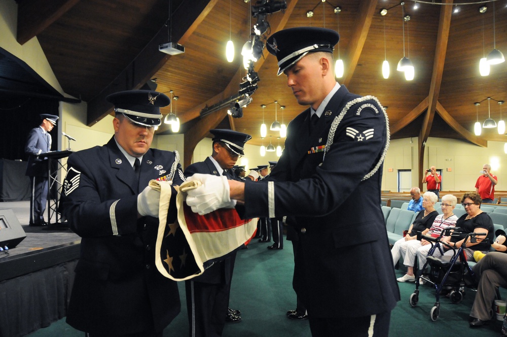 Honor Guard honors WWII brothers with flag fold
