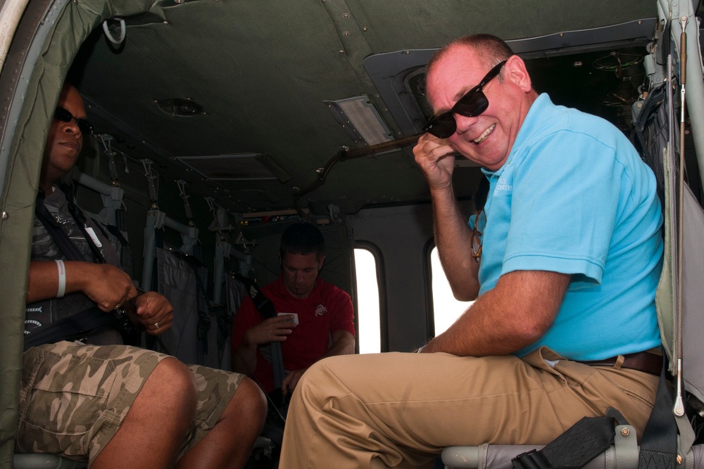 Clergy members participate in orientation flight