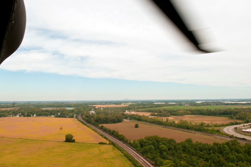 Clergy members participate in orientation flight