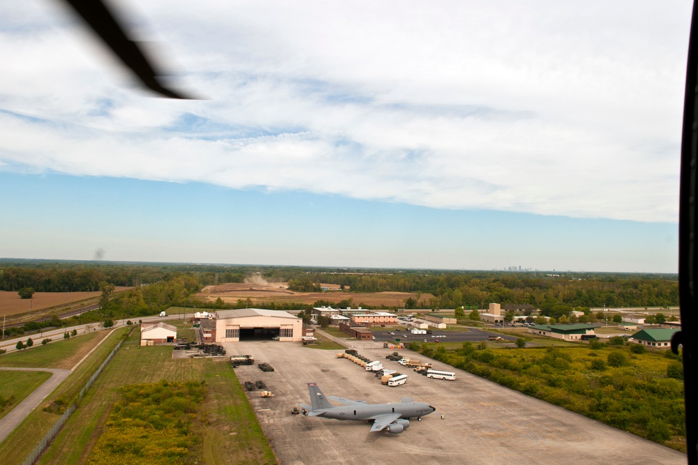 Clergy members participate in orientation flight