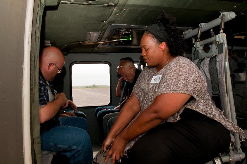 Clergy members participate in orientation flight