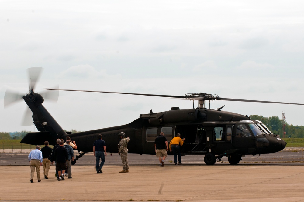 Clergy members participate in orientation flight