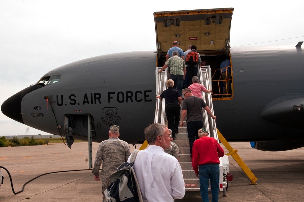 Clergy members participate in orientation flight