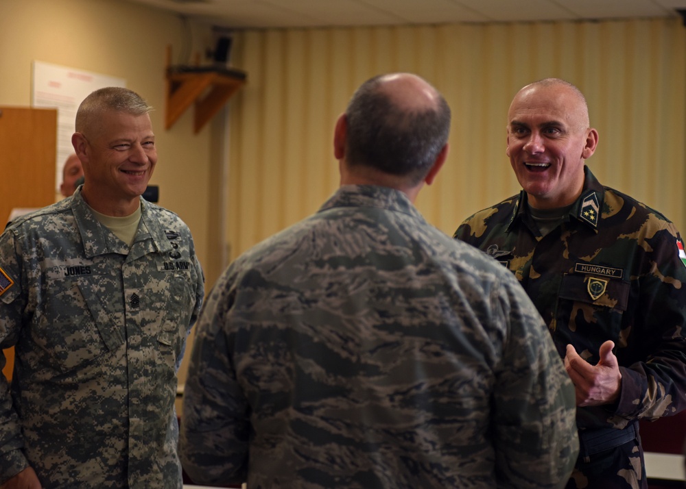 121st ARW hosts Hungarian army sergeant major