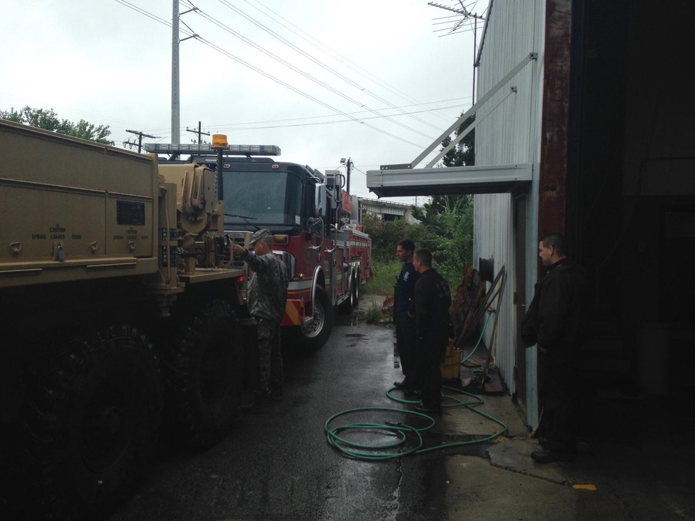 SC National Guard assists with fire truck recovery