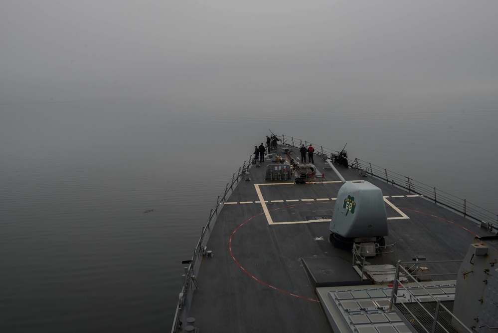 USS The Sullivans in Scotland