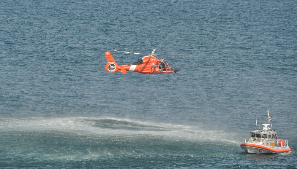 Rescue swimmer training conducted near Corpus Christi, Texas