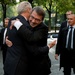 Secretary of defense, Spain's MOD share an embrace