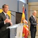 SD and Spain's MOD answer questions during a joint press conference