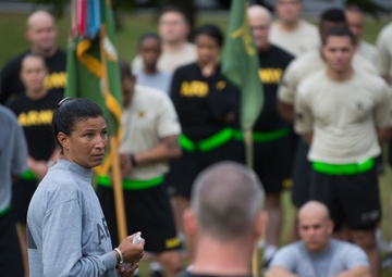 Muleskinner Brigade NCOs conduct Esprit de Corps run