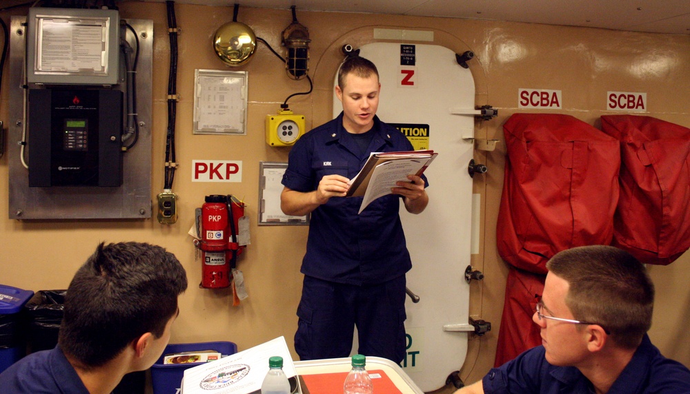 Coast Guard Cutter Buckthorn morning brief