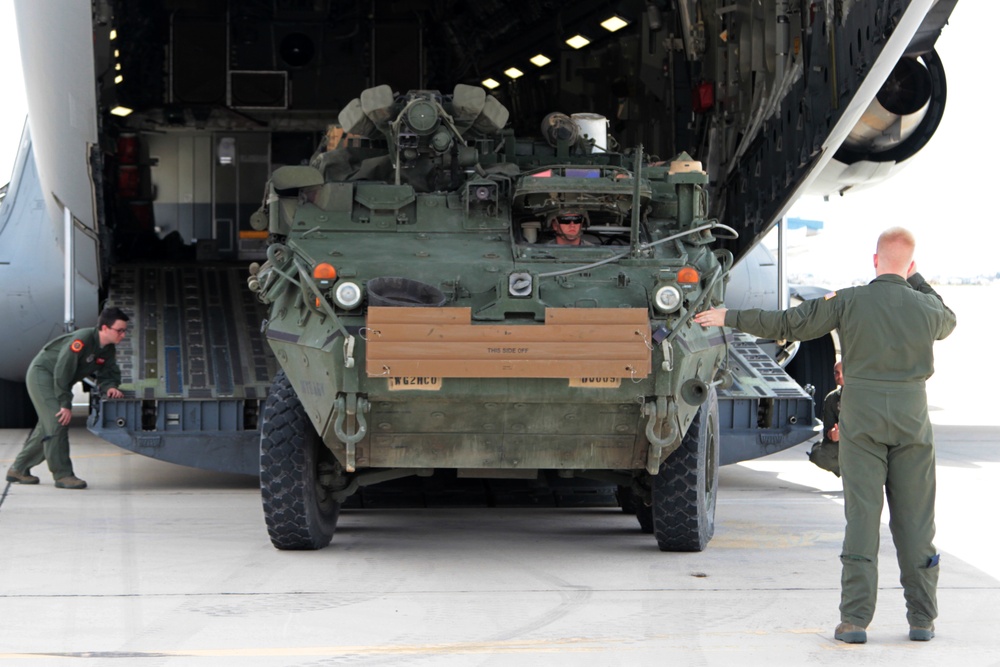 Strykers take to the sky at NTC