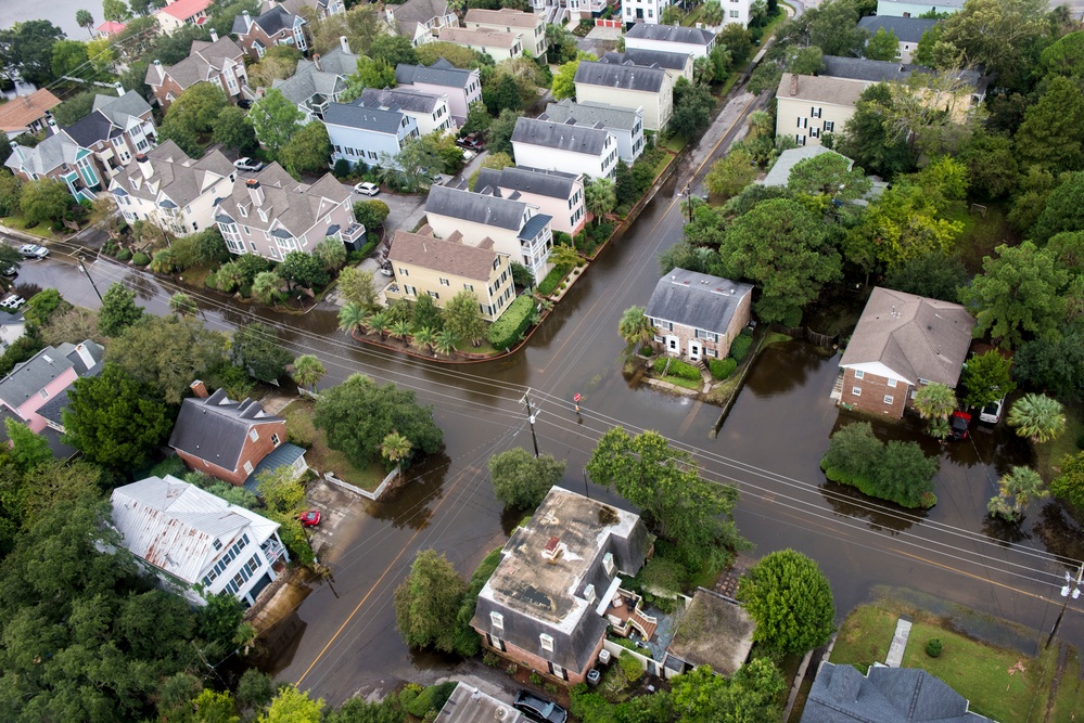 Coast Guard overflight for Charleston flooding