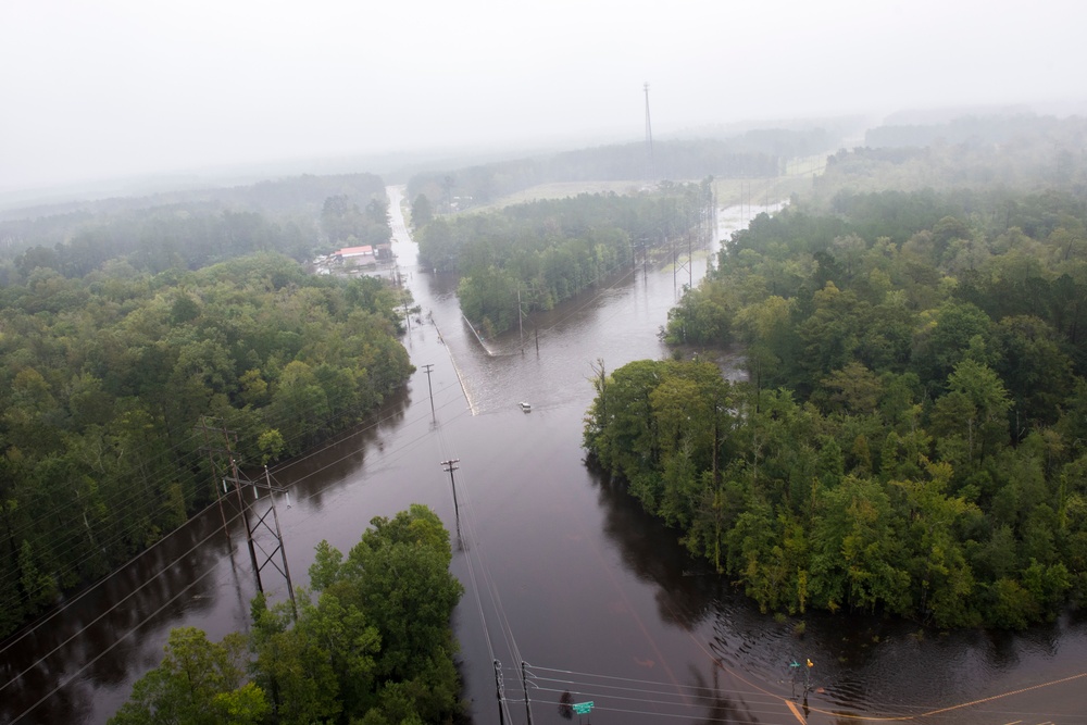 Coast Guard overflight for Charleston flooding