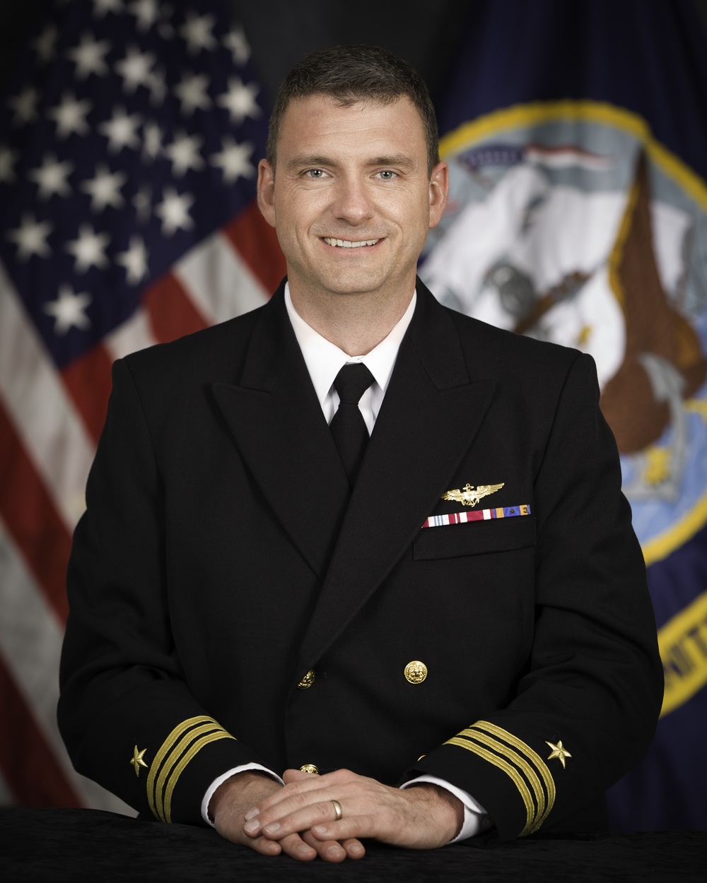 Official portrait, Executive Officer, Naval Reserve Officer Training Corps Unit The George Washington University, Cmdr. Ross H. Piper, US Navy