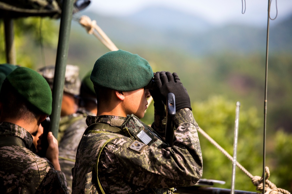 The Kings of Battle participate in KMEP 15-12