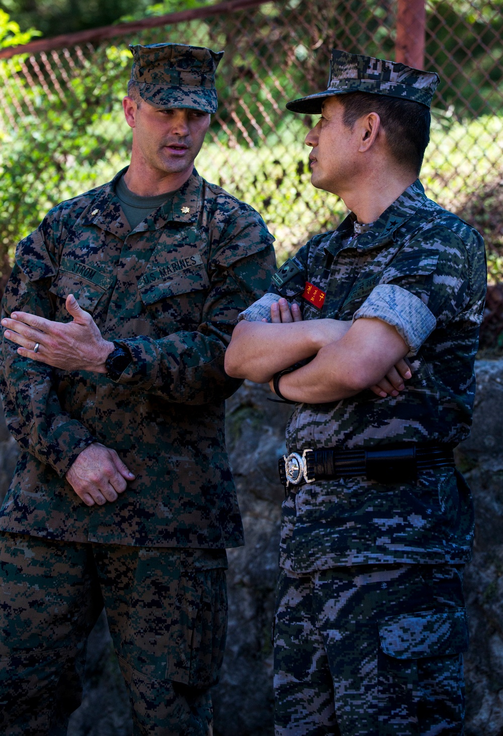Korean General meets U.S. Marines
