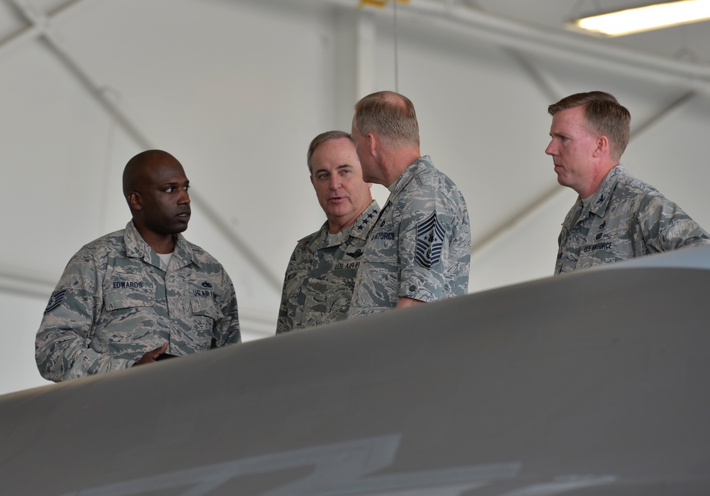 CSAF, CMSAF visit 33rd Fighter Wing