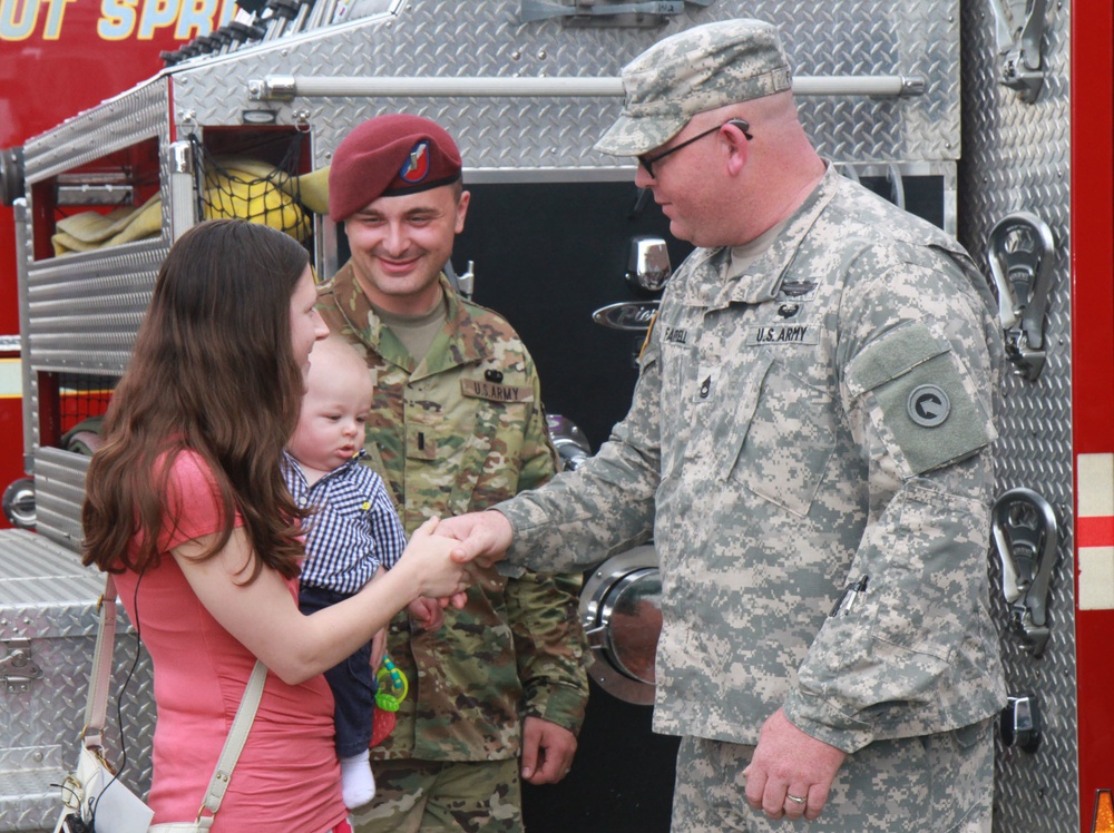 ‘The human thing to do:’ 1st TSC Soldier reunited with baby rescued in crash