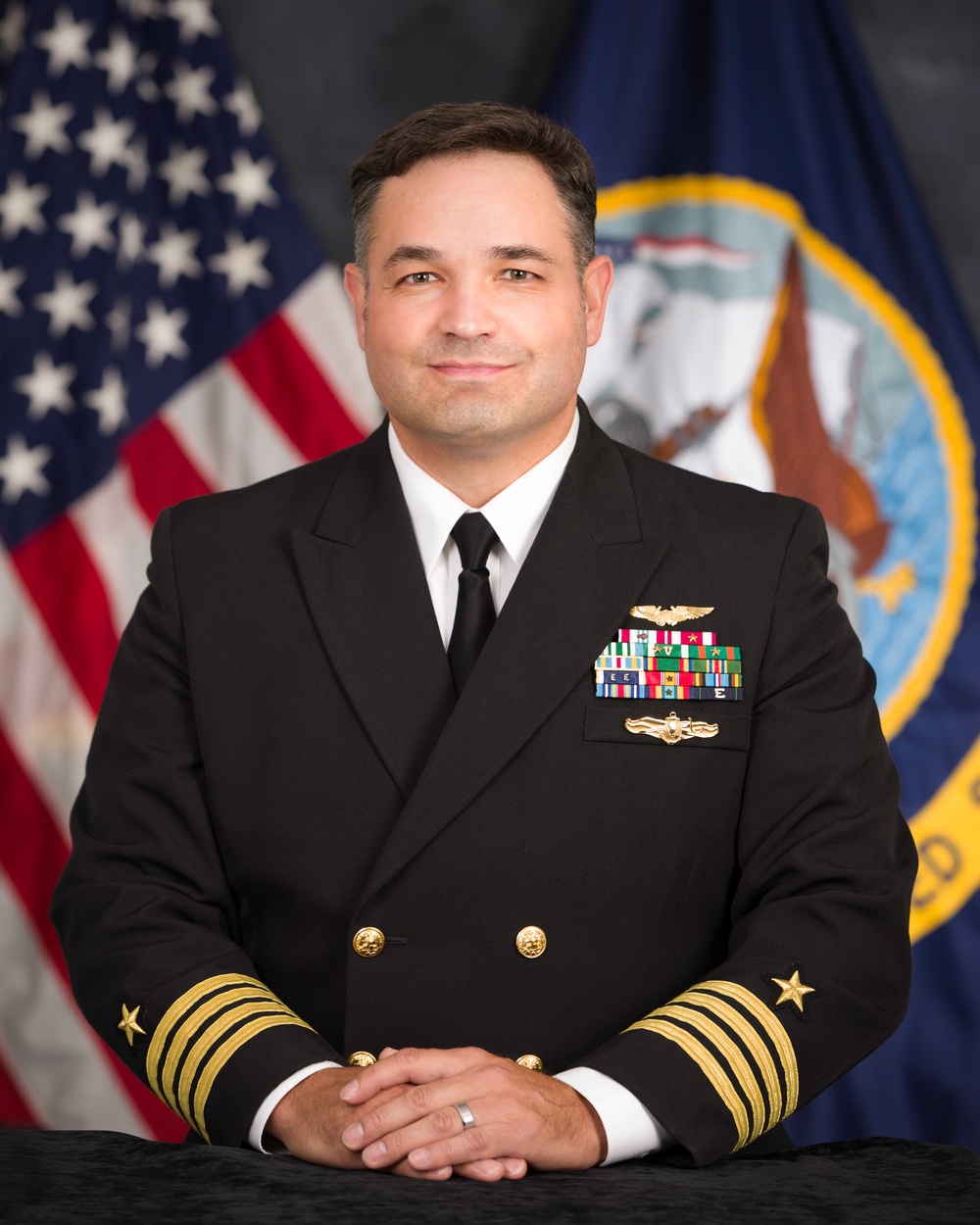 Official portrait, Program Manager, Naval Enterprise Networks Program Office (PMW 205), Space and Naval Warfare Systems Command (SPAWAR), Capt. Michael N. Abreu, US Navy