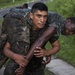 U.S. Marines with SCT-Guatemala, SPMAGTF-SC, lead the Brigada de Infanteria Marina in physical training